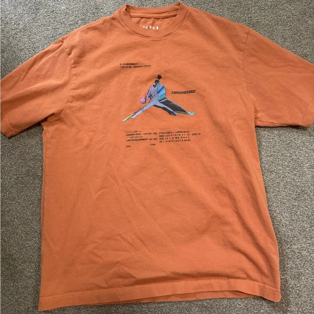 JORDAN MEN 23 ENGINEERED TEE (RUST OXIDE) SIZE MEDIUM